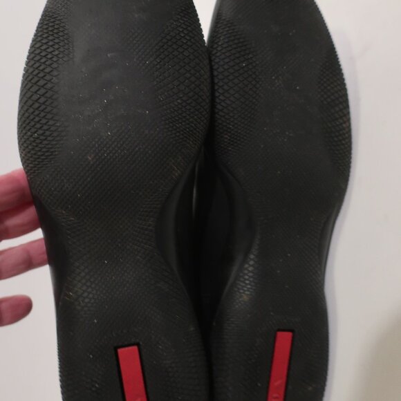 Mens Prada Saffiano Black Leather Chelsea Boots Sz 7 - Picture 10 of 10